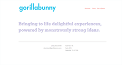 Desktop Screenshot of gorillabunny.com