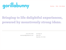 Tablet Screenshot of gorillabunny.com